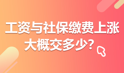 申报工资与社保缴费同步上涨，大概交多少？