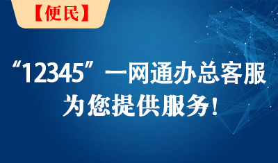 上海市12345政务服务一网通办总客服可以为您提供服务！