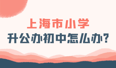 上海市小学升公办初中怎么办